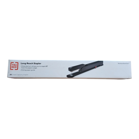 TRU RED Long Reach Stapler 20-Sheet Capacity Black TR58085 - Picture 3 of 4